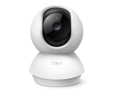 TP-Link Tapo TC71 Camara de Vigilancia 2K Wi-Fi - Rotacion 360º - Vision Nocturna - Deteccion de Movimiento y Notificaciones - Alarma de Luz y Sonido - Audio Bidireccional