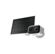TP-Link Tapo TC80 KIT Camara de Seguridad para Exterior - Panel Solar - Incluye Accesorios - WiFi - Ethernet - Resolucion de 2Mpx - Vision Nocturna - Color Blanco y Negro