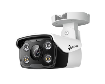 TP-Link Vigi C330 Camara de Seguridad para Exterior - Lente de 2.8mm - IP67 - Ethernet - Resolucion de 3Mpx - Deteccion Inteligente - Vision Nocturna - Color Blanco y Negro