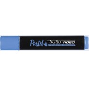 Tratto Video Pastel Marcador Fluorescente - Punta Biselada - Tinta al Agua - Secado Rapido - Color Azul Arandano
