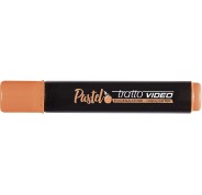 Tratto Video Pastel Marcador Fluorescente - Punta Biselada - Tinta al Agua - Secado Rapido - Color Naranja Albaricoque
