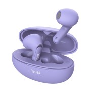 Trust Auriculares Inalambricos Yavi - Inalambricos, Bluetooth - ENC - Color Morado
