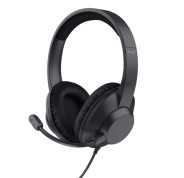 Trust Ayda Max Auriculares con Microfono USB - Diadema Acolchada - Cancelacion de Ruido - Cable de 1.80m