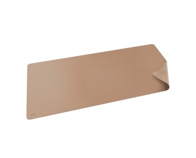 Trust Benya Alfombrilla de Escritorio XXL - PVC - Superficie Suave - Antideslizante - Flexible - 430x900mm - Color Beige
