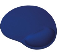 Trust BigFoot Alfombrilla Raton Ergonomica - Reposamuñecas de Gel - Medidas 23.6x20.5 cm - Color Azul