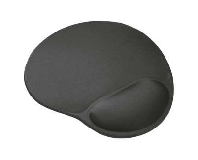 Trust BigFoot Alfombrilla Raton Ergonomica - Reposamuñecas de Gel - Medidas 23.6x20.5x1.6 cm - Color Negro