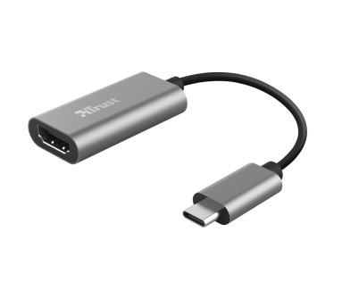 Trust Dalyx Adaptador USB-C a HDMI - Compatible con UHD 4K - Audio Multicanal - Aluminio