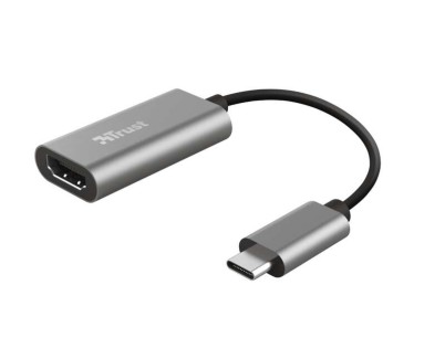 Trust Dalyx Adaptador USB-C a HDMI - Compatible con UHD 4K - Audio Multicanal - Aluminio