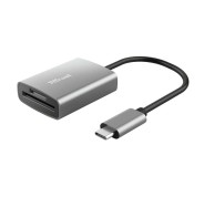 Trust Dalyx Lector de Tarjetas USB-C - SD, MicroSD - Aluminio