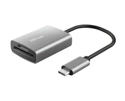 Trust Dalyx Lector de Tarjetas USB-C - SD, MicroSD - Aluminio