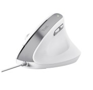 Trust Ergo Bayo Teclado - DPI Ajustable 800-2400ppp - 6 Botones - Cable 150cm -Color Blanco