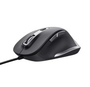 Trust Fyda Raton USB 5000dpi - 6 Botones - Cable de 1.50m - Color Negro