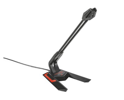 Trust Gaming GXT 210 Scorp Microfono USB - Brazo Flexible y Ajustable - Boton Mute - Iluminacion LED - Cable de 1.50m - Color Negro