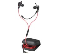 Trust Gaming GXT 408 Cobra Auriculares con Microfono - Microfono Desmontable - Multiplataforma - Altavoces Activos 10mm - Cable Rojo de 1.20m - Color Negro