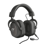 Trust Gaming GXT 414 Zamak Auriculares con Microfono - Microfono Flexible - Diadema Ajustable - Amplias Almohadillas - Altavoces de 53mm - Cable Trenzado de 1m - Color Negro