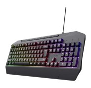 Trust Gaming GXT 836 Evocx Teclado Gaming USB - 12 Teclas Multimedia - Antighosting - Iluminacion LED - Color Negro