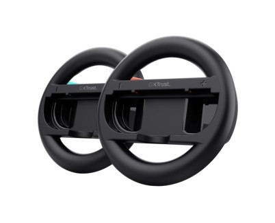 Trust GXT 1257 Pack de 2 Volantes para Joy-Con 2 - Acceso Rapido a los Botones Laterales - Peso Ligero - 33x145mm - Color Negro