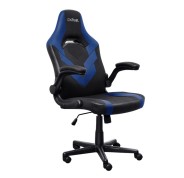 Trust GXT 703B Riye Silla Gaming - Reposabrazos - Ruedas de Nylon - Piston de Gas Clase 4 - Base Metal - Peso Max. 140Kg - Color Negro/Azul