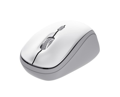 Trust Ivy+ Raton Inalambrico Bluetooth 1600dpi - 3 Botones - Uso Ambidiestro - 3 dispositivos - Color Blanco