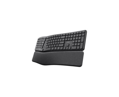 Trust Keyra Teclado Inalambrico Bluetooth - Multidispositivo - Teclas Ergonomicas y Silenciosas - Coloe Negro