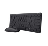 Trust Lyra Pack de Teclado y Mouse Inalambrico Bluetooth - Multidispositivo - Uso Ambidiestro - Color Negro
