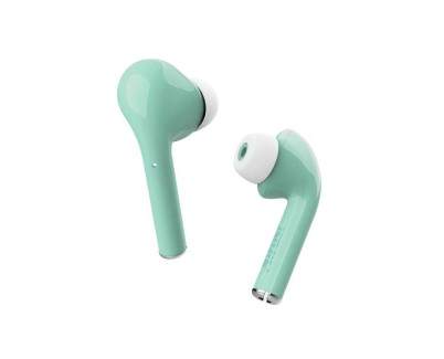 Trust Nika Auriculares Bluetooth 5.0 - TWS - Controles Tactiles - Autonomia hasta 16h - Estuche de Carga - Color Turquesa