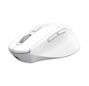 Trust Niven Raton Inalambrico de 7 Botones - Ajustable hasta 3200dpi - Bluetooth - Recargable - Indicadores LED - Clic Silencioso - Receptor USB-C - Multidispositivo - 44x73x110mm - Color Blanco