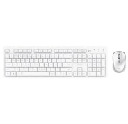 Trust Ody II Pack de Teclado USB Inalambrico, Teclas Multimedia y FN + Raton USB Inalambrico 800-1600DPI 3 Botones - Teclas y Botones Silenciosos - Color Blanco