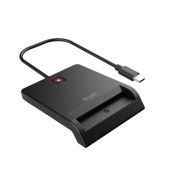 Trust Primo Lector de Tarjetas Inteligentes USB - Compatible DNI 4.0 - eID, eDowod y CIE - Color Negro