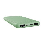 Trust Primo Powerbank 10000mAh - USB, Tipo C - Carga Rapida - Color Verde