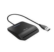 Trust Primo Smartcard Lector de DNI Electronico 3.0 - USB 2.0 - Cable de 1m - Color Negro