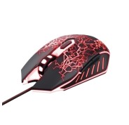Trust Raton Gaming USB - 4000dpi - 6 Botones - Iluminacion LED - Uso Ambidiestro - Color Negro