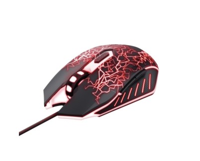 Trust Raton Gaming USB - 4000dpi - 6 Botones - Iluminacion LED - Uso Ambidiestro - Color Negro