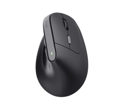 Trust Raton Inalambrico USB - Diseño Ergonomico - Indicadores LED - 6 Botones - Color Negro