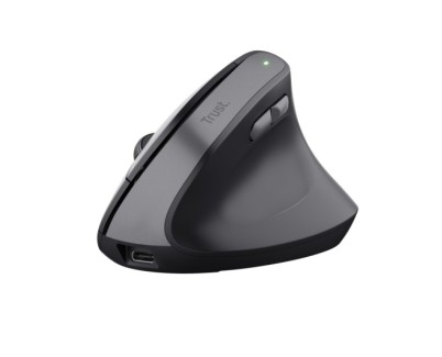 Trust Raton Inalambrico USB - Tecnologia Silent Click - 6 Botones - Recargable por USB-C - Color Negro