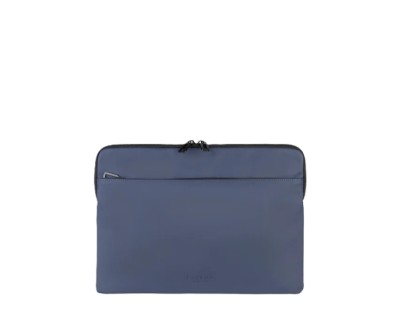 Tucano Gommo Sleeve Funda Portatil 15,6\" - Material Engomado Impermeable - Bolsillo para Accesorios - Color Azul