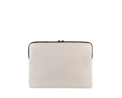 Tucano Gommo Sleeve Funda Portatil 15,6\" - Material Engomado Impermeable - Bolsillo para Accesorios - Color Gris