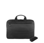 Tucano Idea Maletin Portatil 15,6\" + Raton Inalambrico - Tamaño Slim - Interior Acolchado - Color Negro