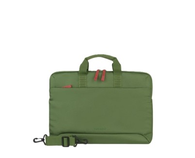 Tucano Smilza Maletin Portatil 15,6\" - Tama&ntilde;o Slim - Sistema Anti-Choques - Mango Doble - Color Verde
