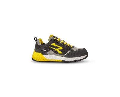 U-Power Stark ESD Calzado de Seguridad Ligero - Talla 40 - Microfibra Efecto Nobuk, Puntera AirToe de Aluminio, Antiperforaci&oacute;n Textil, Suela Antideslizante, Plantilla WOW2 Antifatiga, Protecci&oacute;n S3S FO SR ESD - Color Negro/Amarillo