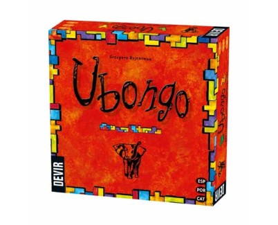 Ubongo Version Trilingue Juego de Tablero - Tematica Abstracto - De 2 a 4 Jugadores - A partir de 8 Años - Duracion 20-30min. aprox.