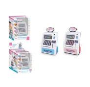 Umay Hucha Electronica Diseño Cajero Automatico - Cierre con Contraseña - Ranuras para Billetes y Monedas - 2 Colores Surtidos Aleatorios