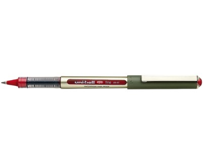 Uni-ball Eye Fine UB-157E Boligrafo de Tinta Liquida - Punta de Bola 0.7mm - Tinta Resistente al Agua y Luz - Sistema de Control de Tinta - Color Rojo