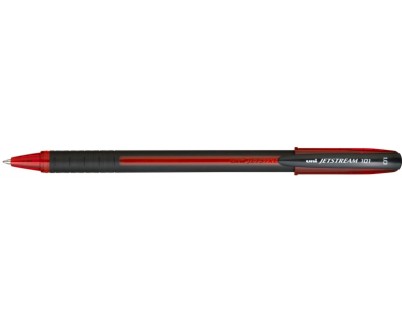 Uni-ball JetStream SX-101-10 Boligrafo de Tinta - Punta de Bola 1mm - Secado Instantaneo - Ideal para Zurdos - Color Rojo