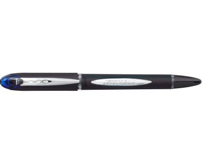 Uni-ball JetStream SX-210 Boligrafo Punta de Bola 1mm - Tinta Resistente al Agua y Luz - Secado Instantaneo - Cuerpo de Plastico y Caucho - Clip Metalico - Color Azul