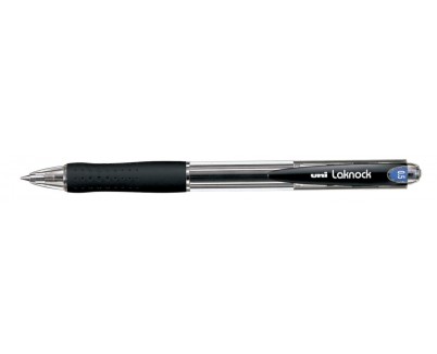 Uni-ball Laknock SN-100(05) Boligrafo de Tinta Base Aceite - Punta de Bola 0.5mm - Tinta Suave y Duradera - Cuerpo de Plastico - Color Negro