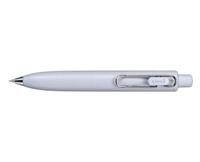 Uni-ball One P Boligrafo Retractil con Punta Fina 0.5mm - Agarre Suave y Comodo - Tinta Color Negro - Cuerpo de Color Azul Soda