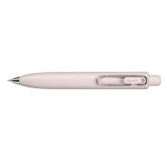 Uni-ball One P Boligrafo Retractil con Punta Fina 0.5mm - Agarre Suave y Comodo - Tinta Color Negro - Cuerpo de Color Rosa Peach