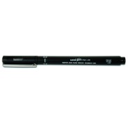Uni-ball PIN02-200(S) Rotulador Calibrado - Punta Poliacetal 0.2mm - Tinta Pigmentada Resistente al Agua y Luz - Ideal para Dibujo Profesional y Escritura - Color Negro