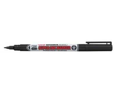 Uni-ball PNA-125 Super Ink Marcador Textil - Punta Acrilica 0.9mm - Tinta Pigmentada Base Aceite - Escribe en Multiples Superficies - Color Negro